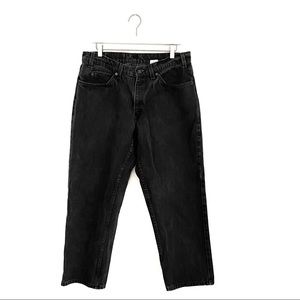 Vintage Levi’s 550 Black Relaxed Fit Straight Leg Jeans Orange Tab Size 36x28